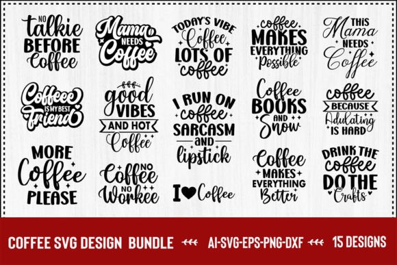 Download Coffee SVG Design Bundle - Premium Resources